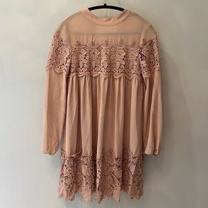 ASOS Fashion Union Nude/ Pale Pink/ Blush dress Sz 4​​​​​